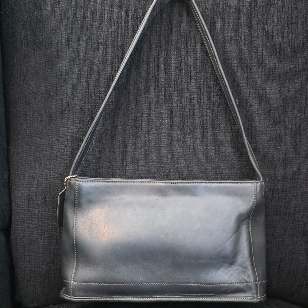 Vintage Coach Bleeker Black Leather Handbag - Picture 2 of 12